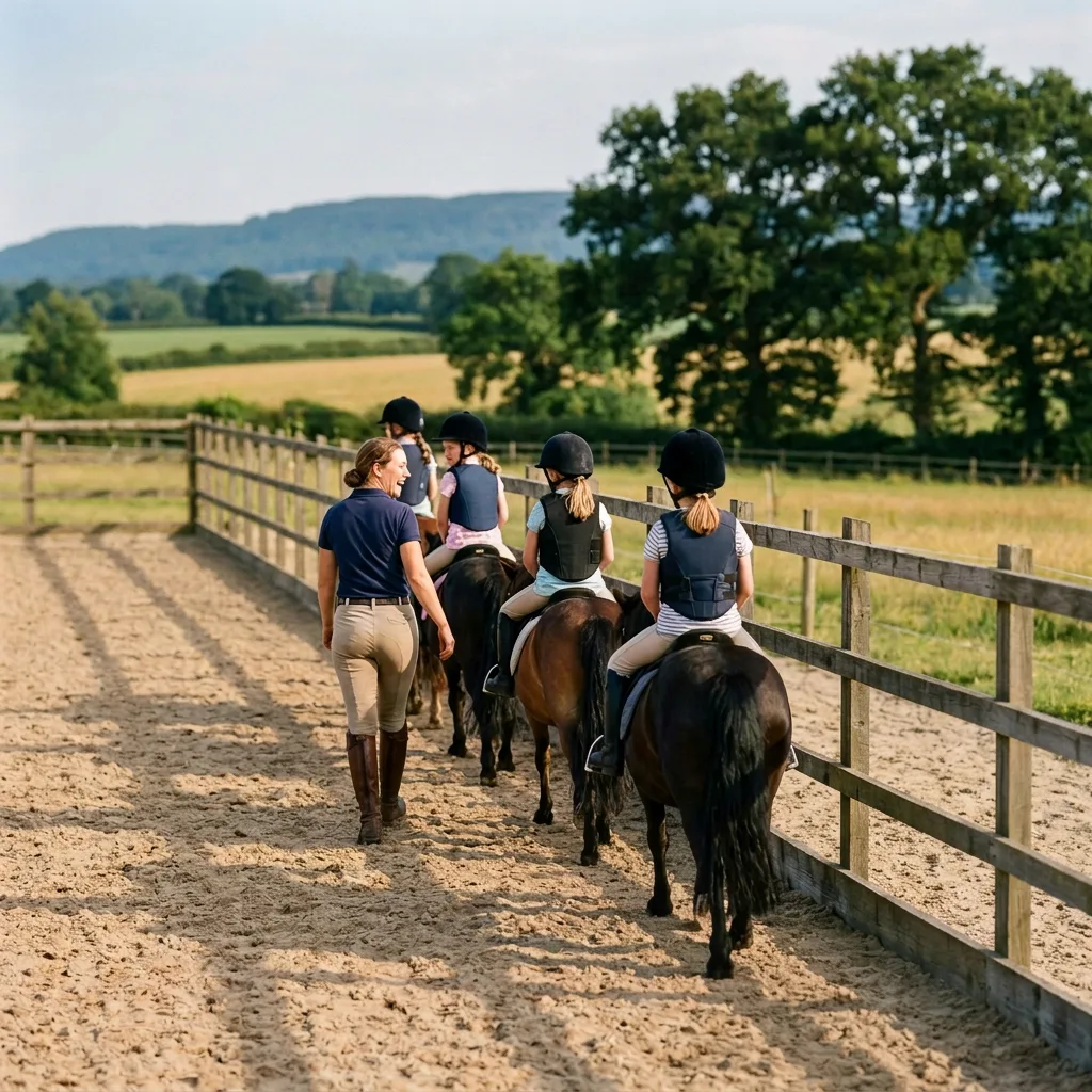 Cours de poney à Roche-la-Molière, Loire